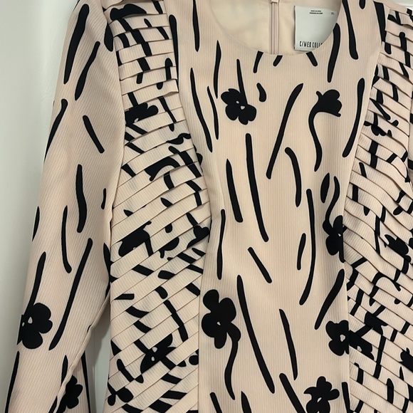 Pale pink and black dress - Picture 2 of 4